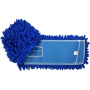 Kleen Handler Dust Mop, Looped-End, Blue, Microfiber, KHES-LEBDM-18 KHES-LEBDM-18